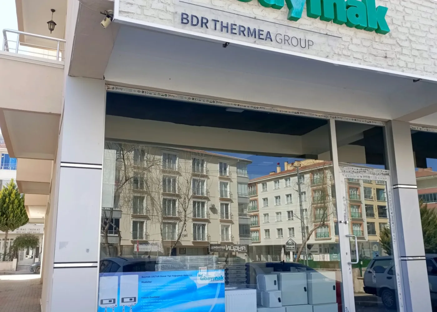 Yelmenoğlu Baymak yetkili satış noktası mağaza vitrini