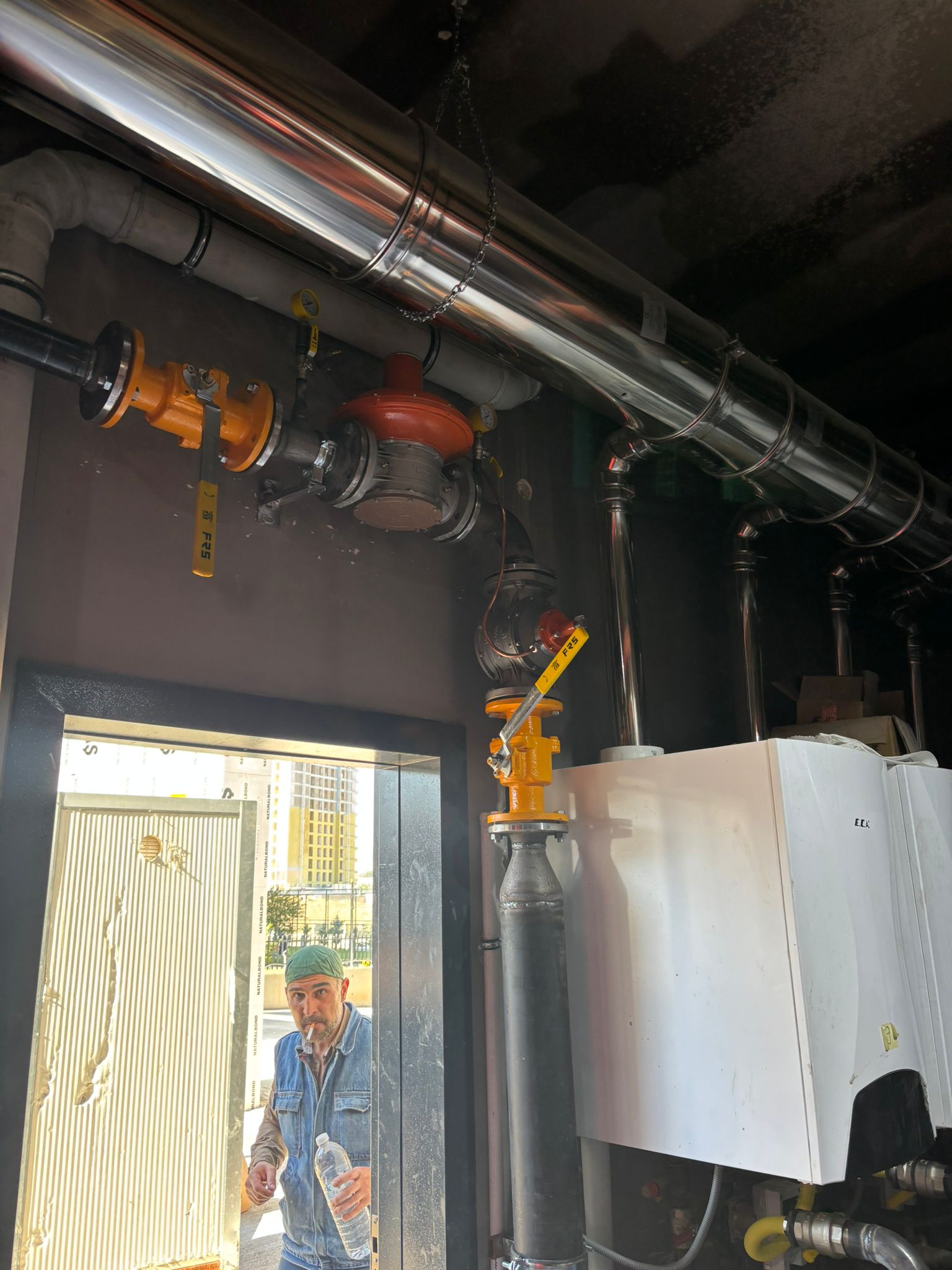 Doğalgaz hattı, vana ve cihaz bağlantıları